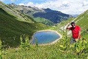 76 Dal Passo (1830 m) vista sul Lago Branchino (1784 m)